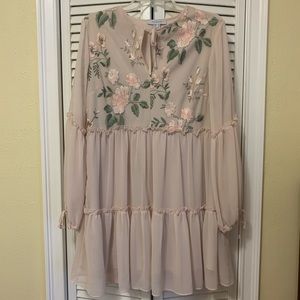 Primark embroidered babydoll dress